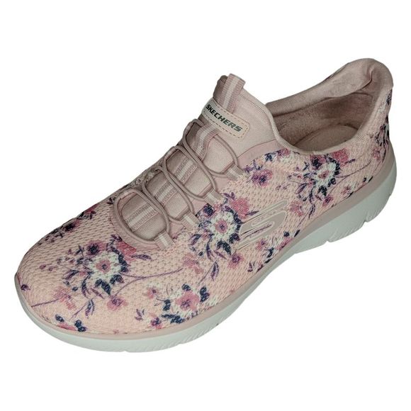 Skechers Calm Harmony Women's Sz 9 M Washable Bungee Sneakers Pink A393416 - Picture 1 of 4